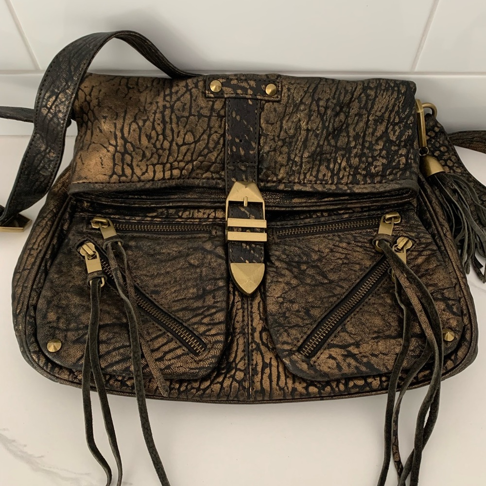 Rebecca Minkoff brown/gold crossbody bag